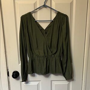 Banana Republic olive Green Women's Blouse